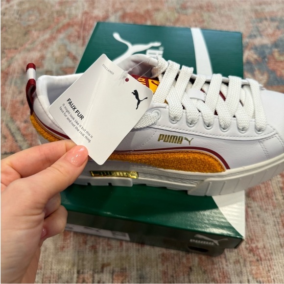 NWT Puma Mayze New Heritage White/Apricot/Red in Women’s size 10 - Picture 3 of 7